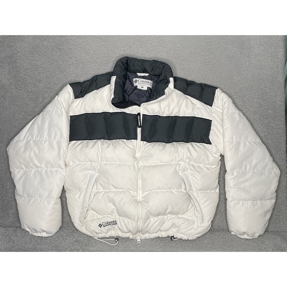 Vintage Columbia Sportsman Company Puffer Jacket White Feather Down Mens‎ XL